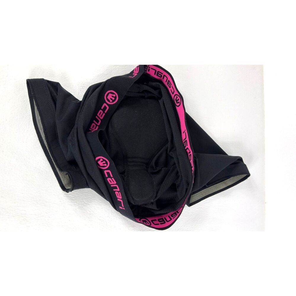 CANARI and Nishiki Capri Bike Pants Womens Black Padded Cycling Shorts Size M - Picture 5 of 13